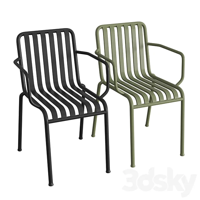 Palissade armchair 3D Model Palissade armchair 3D Model