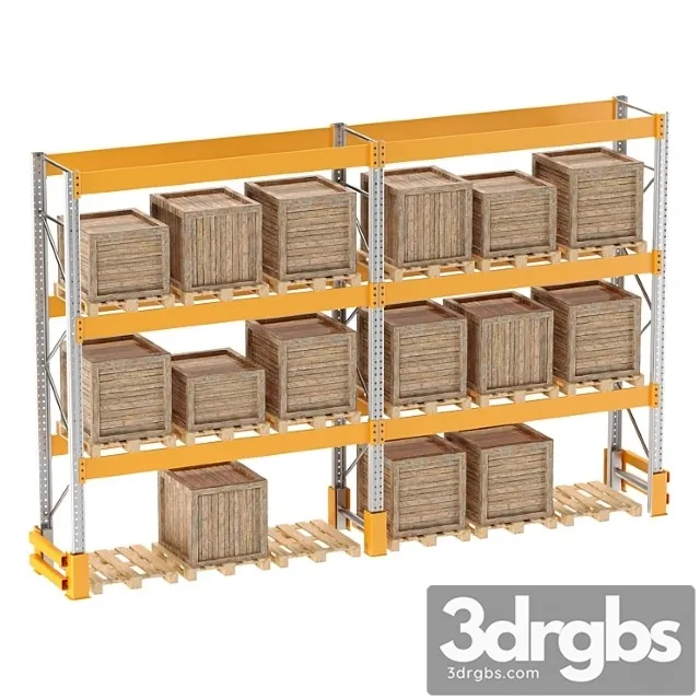 Pallet Rack For Warehouse Pallet Box 3D Model Download Pallet Rack For Warehouse Pallet Box 3D Model Download
