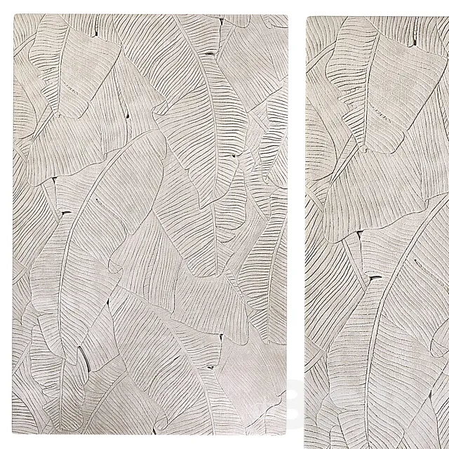 Palm Leaf CARPET 3D Model
