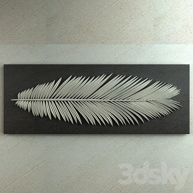 Palm Leaf Ornament 004 3D Model Palm Leaf Ornament 004 3D Model