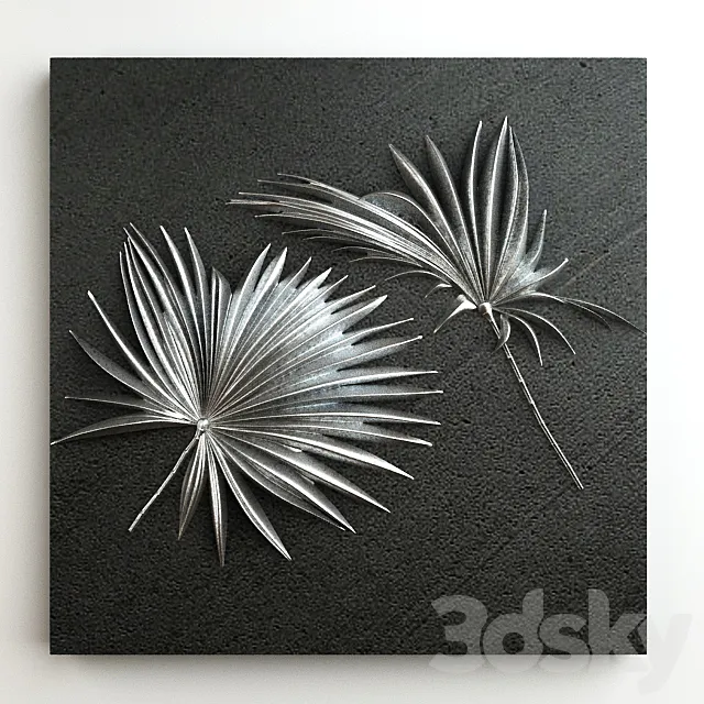 Palm Leaft Ornament 001 3D Model Palm Leaft Ornament 001 3D Model