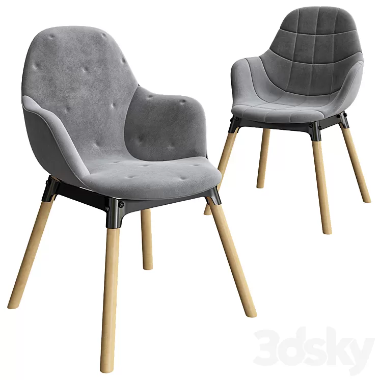 Palma Meeting Wood by Offecct 3D Model Palma Meeting Wood by Offecct 3D Model