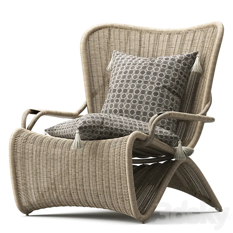 Palmeria Lounge Chair 3D Model Free Download