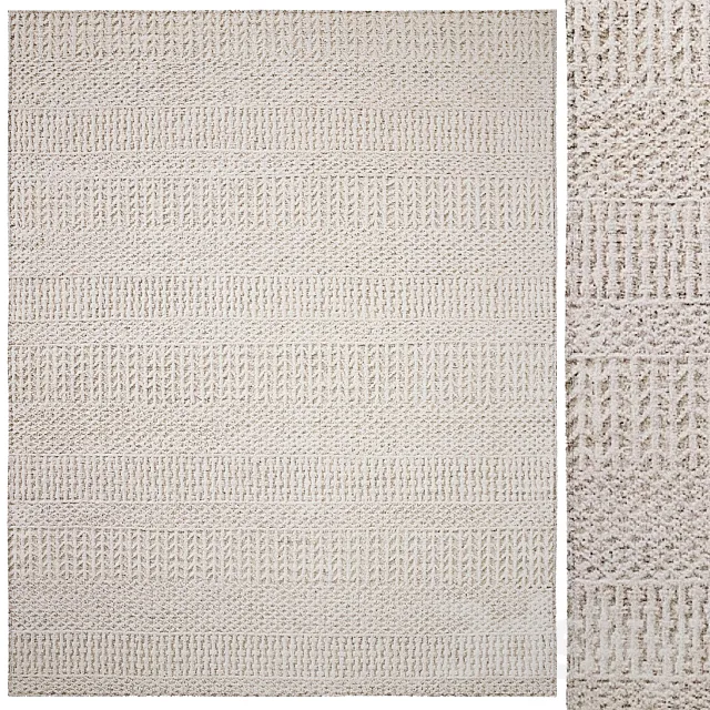 Palomar Hand-Knotted Wool Rug 3DModel