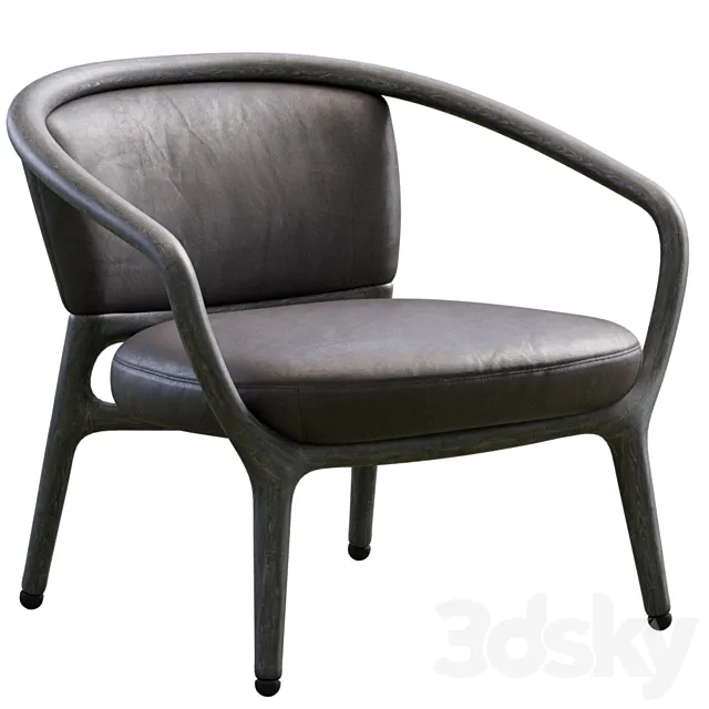 Pamina Armchair By Giorgetti 3D Model Pamina Armchair By Giorgetti 3D Model
