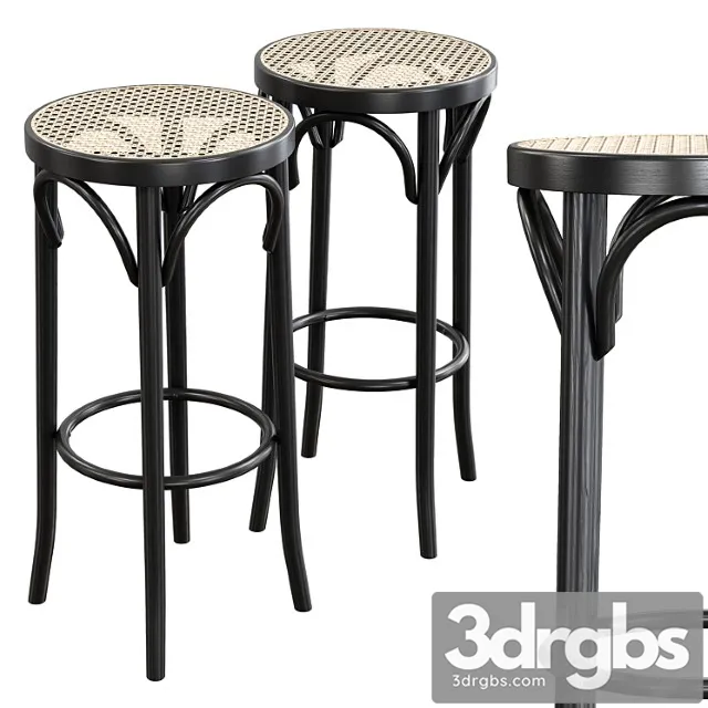 Pamono Mid Century Cane Bentwood Stools by Michael Thonet 3D Model Download Pamono Mid Century Cane Bentwood Stools by Michael Thonet 3D Model Download