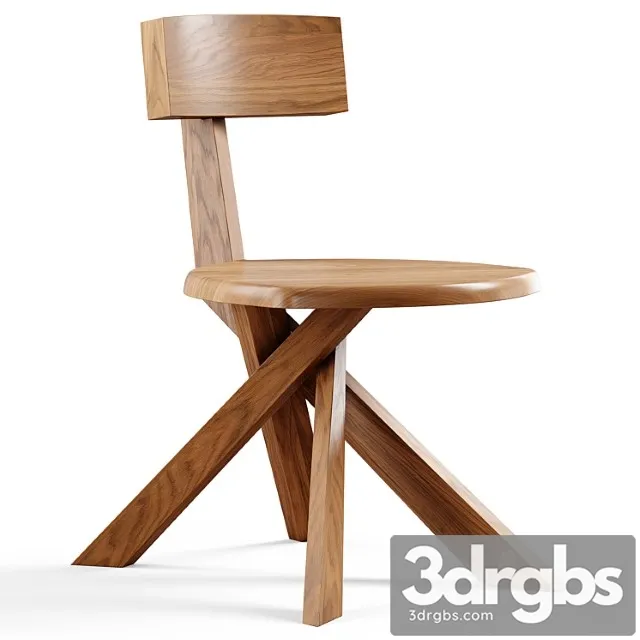 Pamono Solid Elm Model S34 Dining Chair By Pierre Chapo 1960s 3D Model Download Pamono Solid Elm Model S34 Dining Chair By Pierre Chapo 1960s 3D Model Download