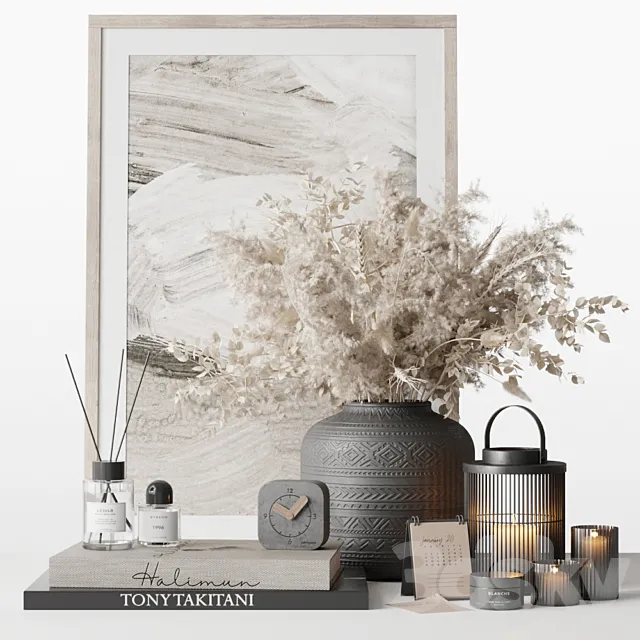 Pampas decor set 2 3DModel