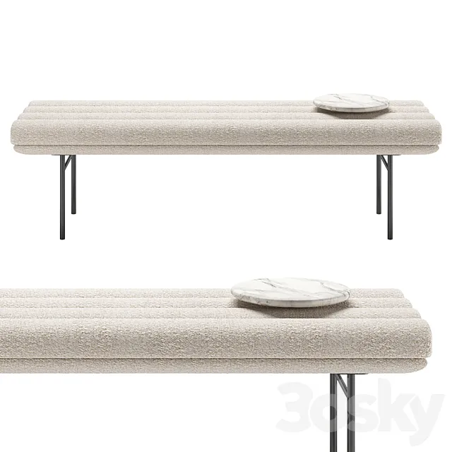 Pan Flute | Bench by Saba Italia 3DModel Pan Flute | Bench by Saba Italia 3DModel