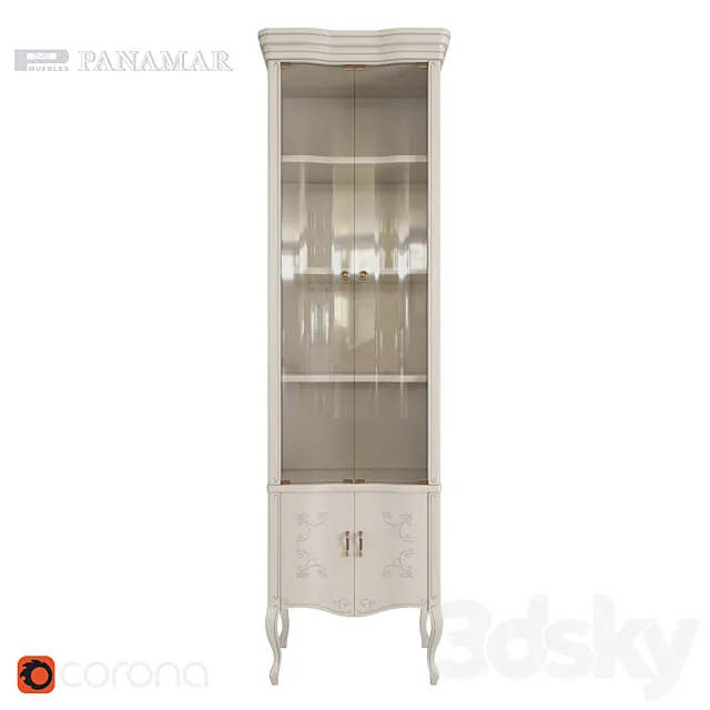 Panamar bookcase 725.001.P 3D Model