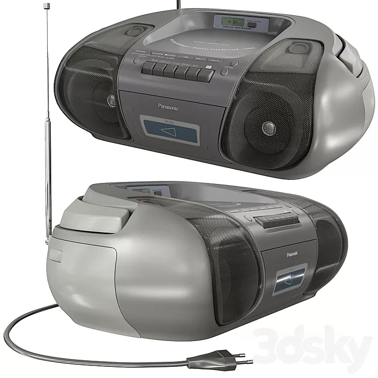 Panasonic RX-D26 Audio Recorder 3D Model