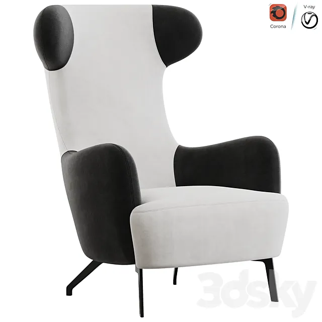 PANDA armchair 3DModel PANDA armchair 3DModel