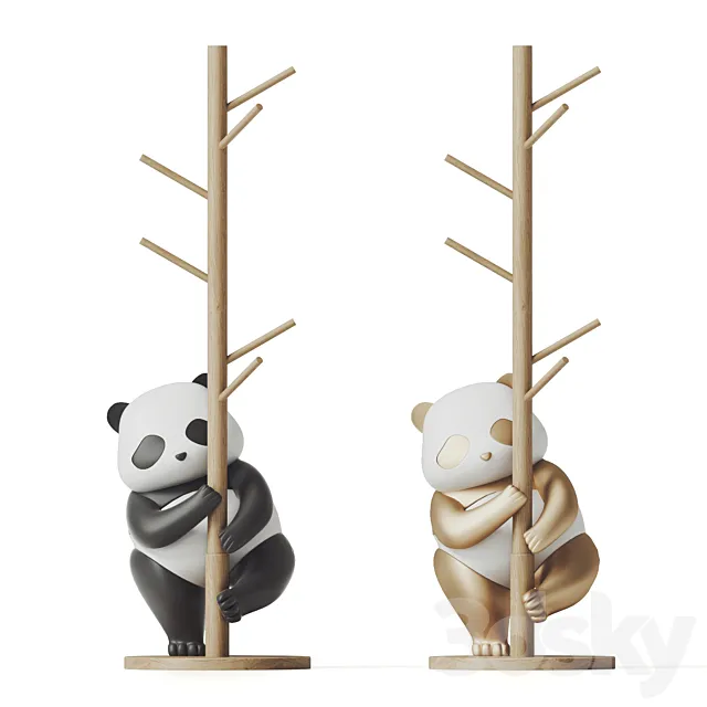 Panda floor hanger 3DModel Panda floor hanger 3DModel
