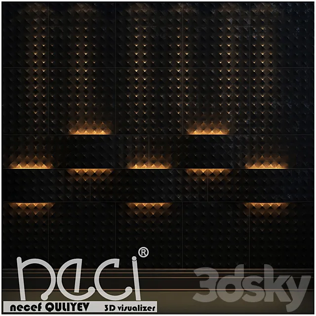 Panel 3D Model Panel 3D Model