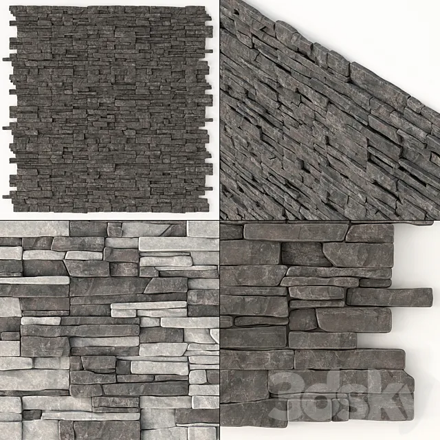 Panel clincer rock panel n3 _ Panel clinker rock 3D Model Panel clincer rock panel n3 _ Panel clinker rock 3D Model