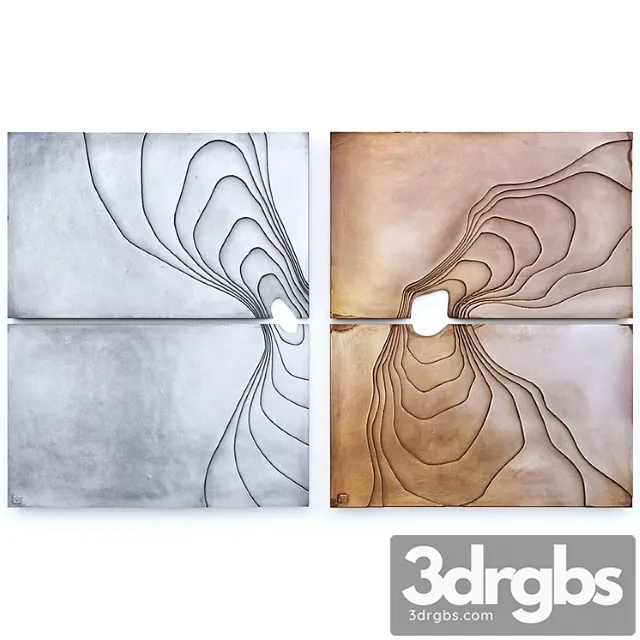 Panel Contour 02 3D Model Download