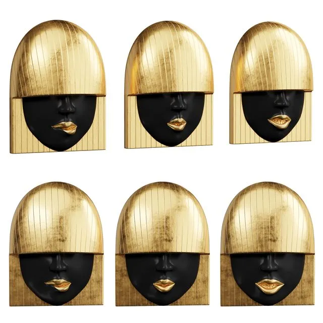 Panel Fashion Face Wall Tiles Phillips Collection 3D Model Panel Fashion Face Wall Tiles Phillips Collection 3D Model