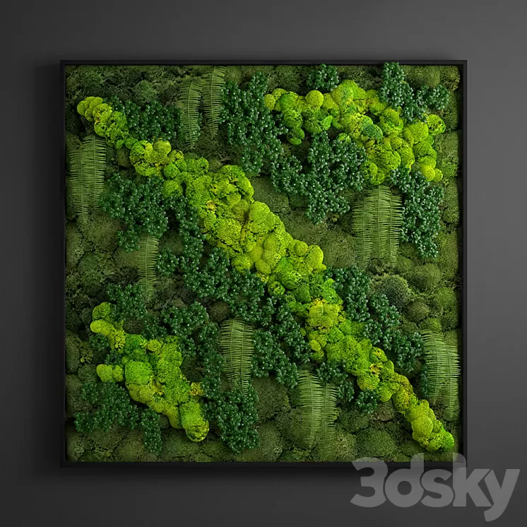 panel flora 3D Model panel flora 3D Model