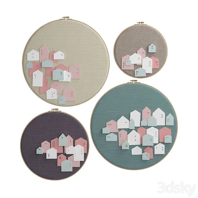 Panel from the frame for a child 01 3D Model Panel from the frame for a child 01 3D Model