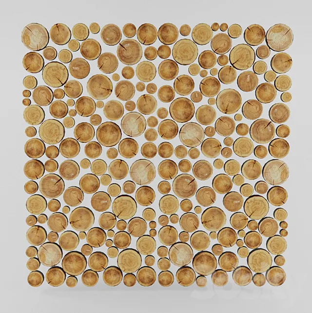 Panel from wood soil 3D Model Panel from wood soil 3D Model