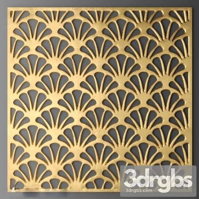 Panel Gold 3D Model Download