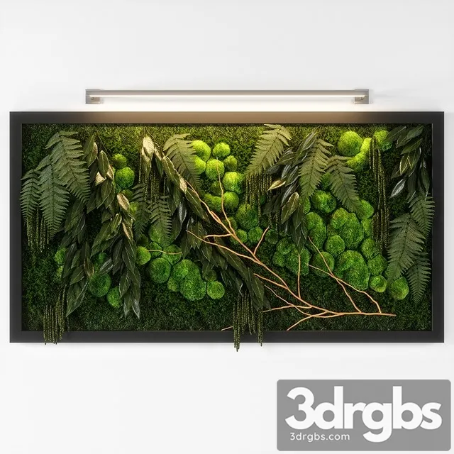 Panel Green 02 3D Model Download