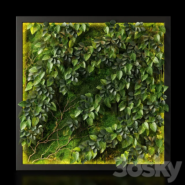 panel green 03 3D Model panel green 03 3D Model