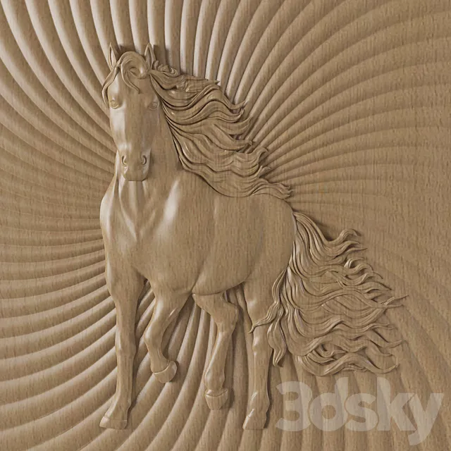 Panel “Horse” 3D Model