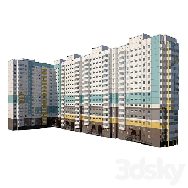 panel house (modern) 3D Model