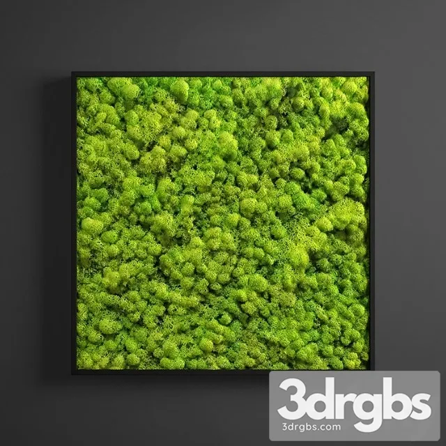 Panel Moss Square 3D Model Download