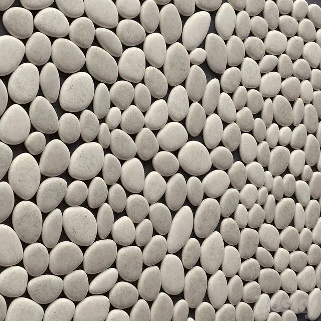 Panel of pebbles 3D Model Panel of pebbles 3D Model