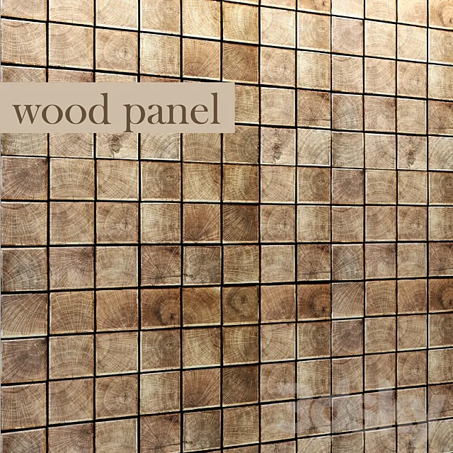 Panel of wood 3D Model Panel of wood 3D Model
