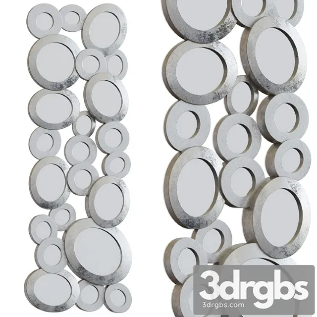 Panel rings with mirrors 3D Model Download