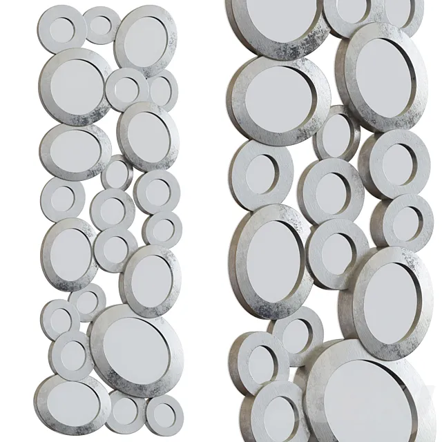 Panel Rings with mirrors 3DModel