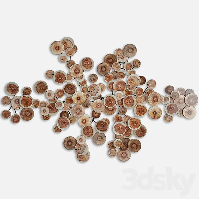 panel teak 3DModel panel teak 3DModel