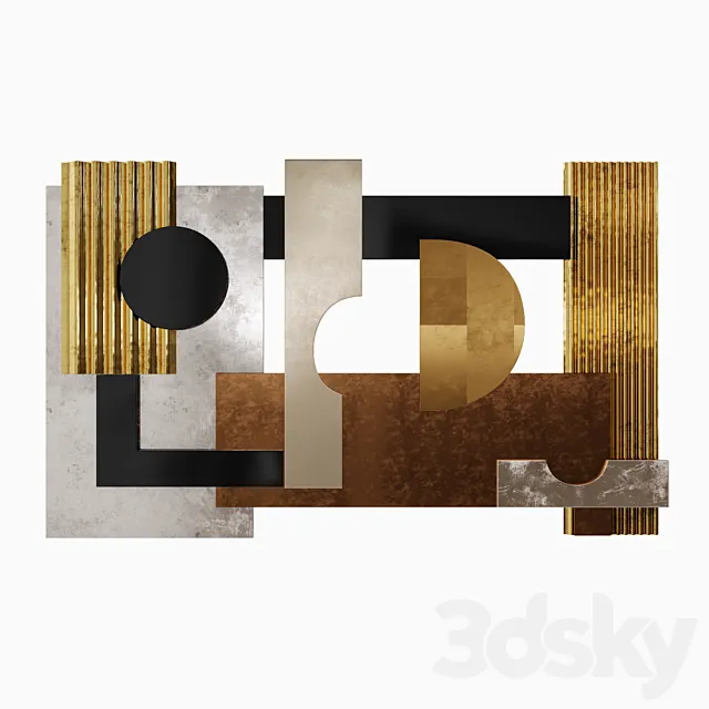Panel wall ART-4431-PL 3D Model Panel wall ART-4431-PL 3D Model