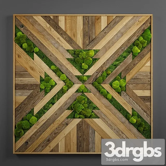 Panel wood art 08 3D Model Download