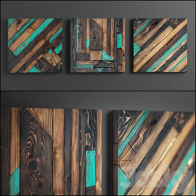panel wood art 3DModel panel wood art 3DModel