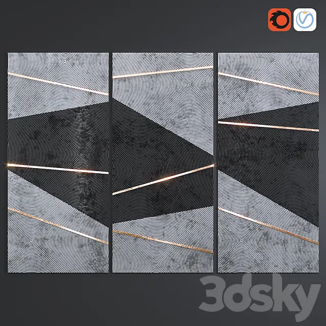 Panel_roundmix2 3D Model Panel_roundmix2 3D Model