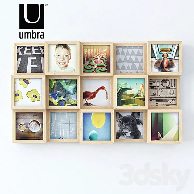 Panels for photos Umbra Blox 3DModel Panels for photos Umbra Blox 3DModel