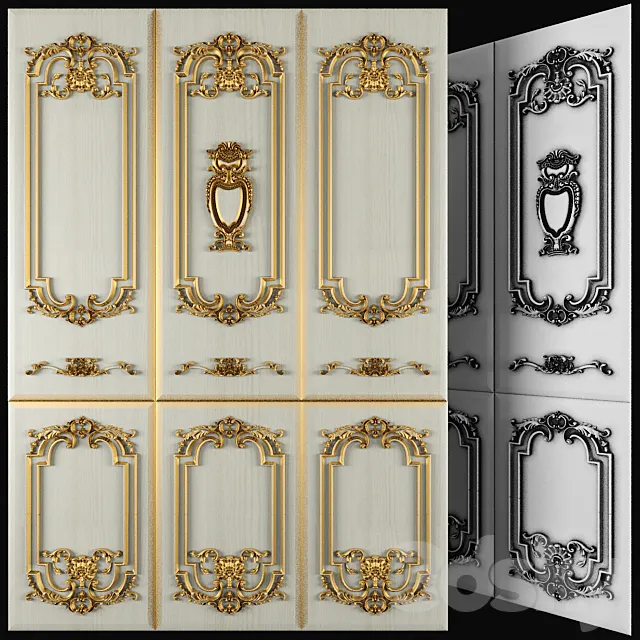Panels for walls 3D Model Panels for walls 3D Model