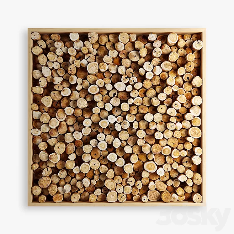 panels of cut a tree 02 3D Model panels of cut a tree 02 3D Model