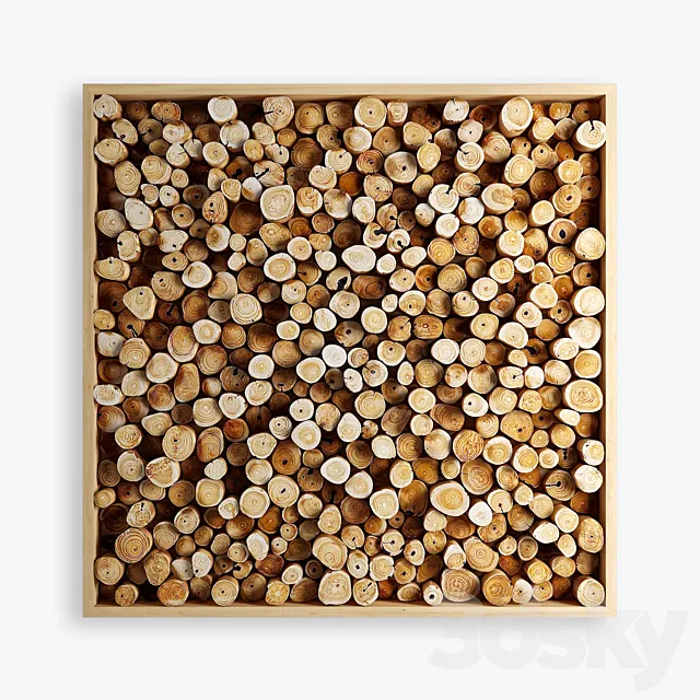 panels of cut a tree 02 3DModel panels of cut a tree 02 3DModel