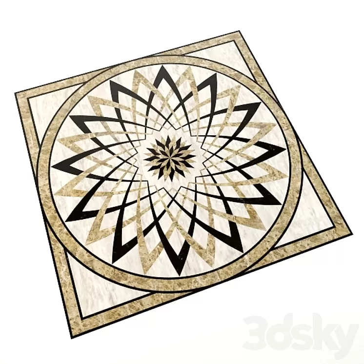 panels of marble 3D Model