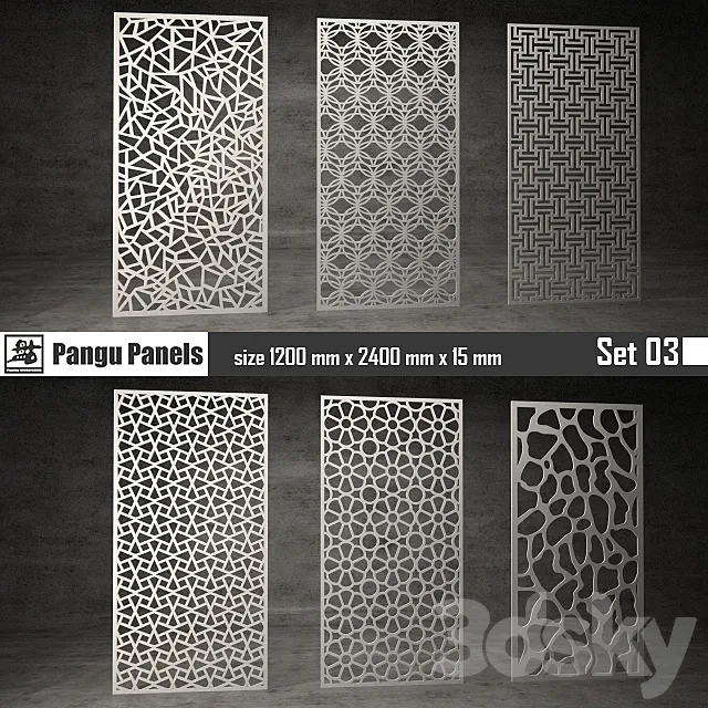 Pangu Panels Set 03 3DModel Pangu Panels Set 03 3DModel