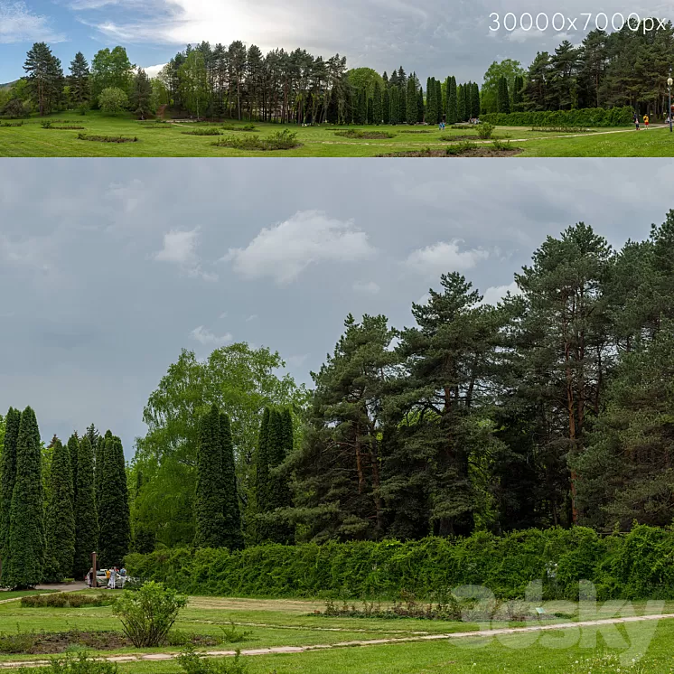 Panorama from the park. 30k 3D Model Panorama from the park. 30k 3D Model