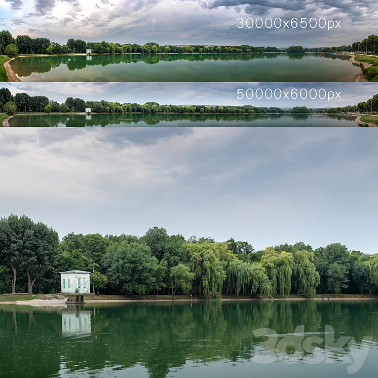 Panorama with a lake and trees v2. 30-50k 3D Model Free Download Panorama with a lake and trees v2. 30-50k 3D Model Free Download