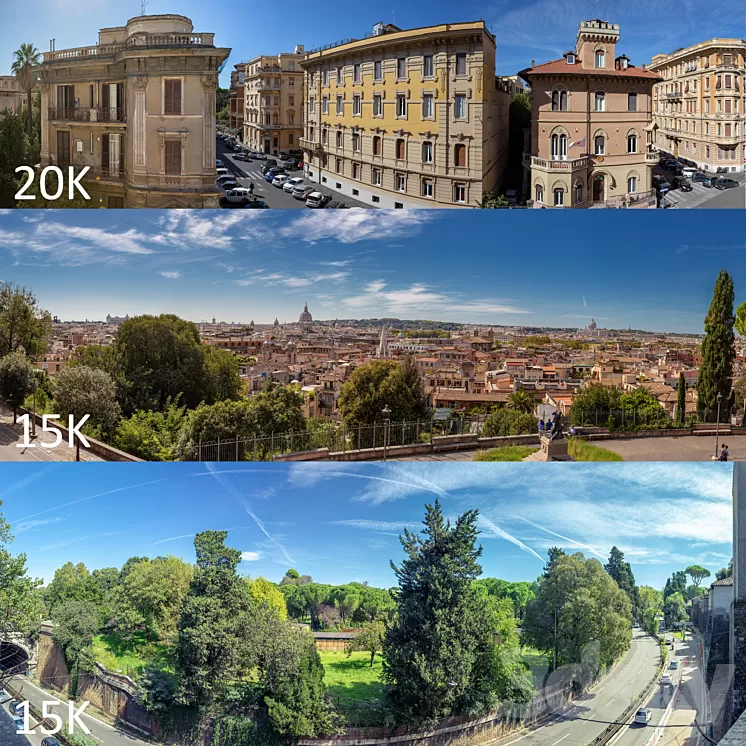 Panoramas of Rome 3D Model Panoramas of Rome 3D Model