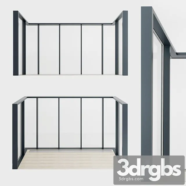 Panoramic glazing 2 3D Model Download