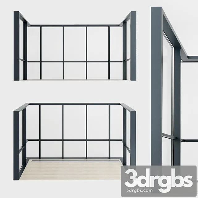 Panoramic glazing 3 3D Model Download